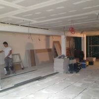 Renovatiewerken - Gyprocplaten voor vals plafond